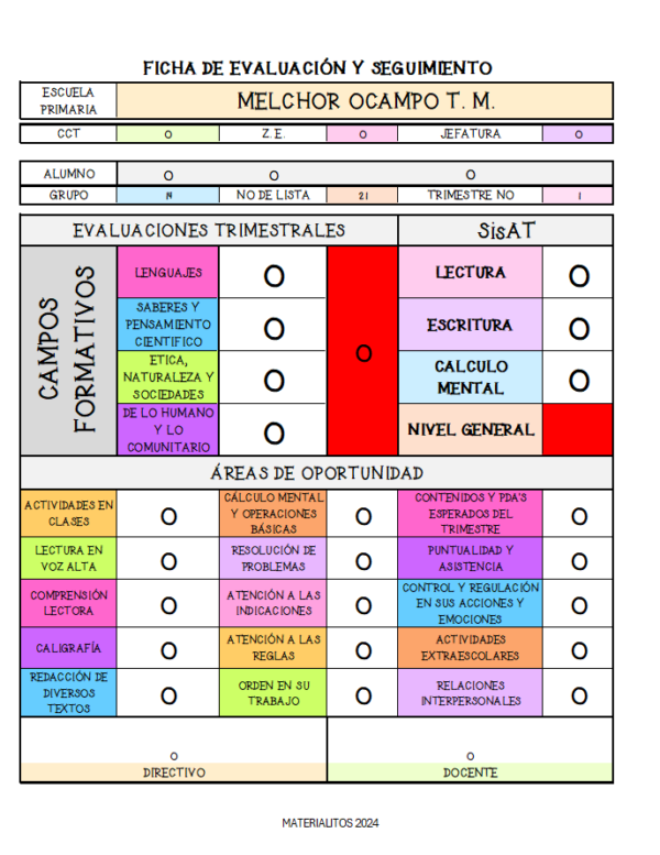 FORMATO DE EVALUACION Y SEGUIMIENTO