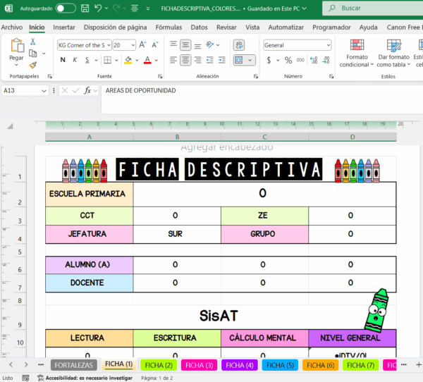 FICHA DESCRIPTIVA -Diseño Colores