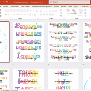 ETIQUETAS RAINBOW - FREEBIES