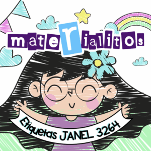 Etiquetas personalizables - Plantilla para JANEL 3264