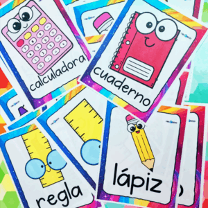 Memorama de los útiles escolares.